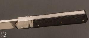   Couteau " Barlow " custom par Olivier Ouertal - Fibre de carbone et lame en RWL-34