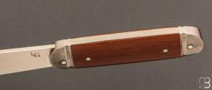 Couteau " Bouledogue " fait main par Laurent Gaillard - Micarta / 14C28N
