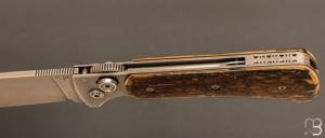    Couteau "Canadjin" par Éric Parmentier - Ivoire de mammouth