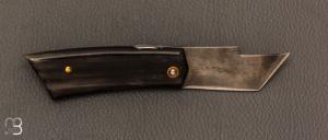 Couteau " Eustache " piémontais par Geoffroy Gautier - Corne noire