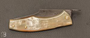 Couteau " Eustache " piémontais par Geoffroy Gautier - Corne