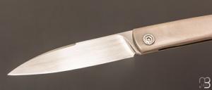   Couteau " Frame-Lock custom " par Grégory Picard - Titane et S45VN