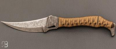  Couteau " Hades " par Opus Knives - N690 et paracorde coyote