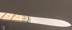  Couteau "Interprétation du Violon" par Romain Alvarez - Ivoire de mammouth