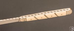  Couteau "Interprétation du Violon" par Romain Alvarez - Ivoire de mammouth