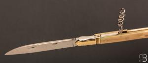  Couteau " Issoire 2 pièces "  de Robert Beillonnet - Pulpe d'ivoire de mammouth et RWL-34