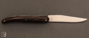 Couteau " Laguiole 12cm  " par la Forge de Laguiole - Loupe de noyer