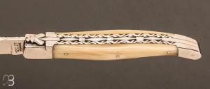 Couteau Laguiole Emouleur 12 cm corne blonde