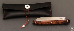  Couteau " Laguiole droit 13 cm " fait main par Jérôme Latreille - Ironwood et 14c28N