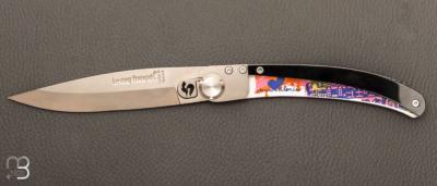 Couteau Le Coq Français modèle " Pop Art Valence "