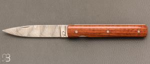 Couteau " Le Français   " damas et amourette par Perceval