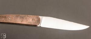  Couteau  "  Le Passager " de Pierre Thomas - Atelier Odae - Bronze bruni