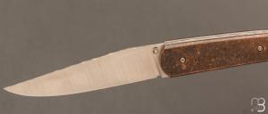  Couteau  "  Le Passager " de Pierre Thomas - Atelier Odae - Bronze bruni