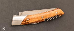 Couteau Le Thiers Trappeur Bois de serpent tire-bouchon par Chambriard