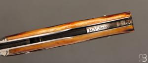 Couteau "Lock-Back  " par Honoré Vilain - RWL34 et Os cerfé