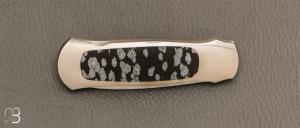   Couteau " Lock-Back 023 " custom  par Warren Osborne - Pierre de Lune