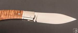 Couteau " Lock-Back" custom par Rémi Lavialle - RWL34 et koa stabilisé