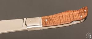 Couteau " Lock-Back" custom par Rémi Lavialle - RWL34 et koa stabilisé