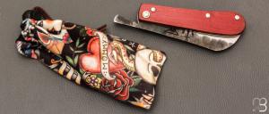 Couteau " London " fait main par Frédéric Marchand - XC75 et chêne