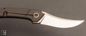  Couteau " Maverick full titane prototype  " custom de Jean Michel Martin  - RWL-34 et titane