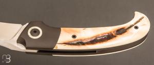   Couteau " Maverick prototype  " custom de Jean Michel Martin  - RWL-34 et Ivoire de phacochère