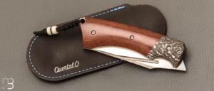   Couteau " Midnight liner " custom par Olivier Ouertal - Micarta et RWL-34