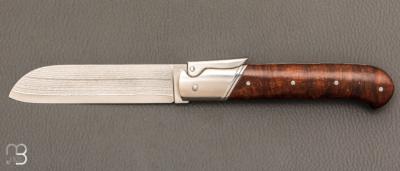  " Palanquille " custom knife by Glenn Guillou - Ironwood and VG-10 Suminagashi