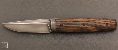   Couteau " Puukko " pliant des Forges d'Haraldr - Morta stabilisé