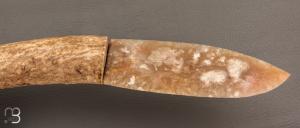 Couteau "Silex et bois de cerf" par Kévin Chartier