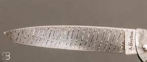 Couteau " Slipjoint " custom par Anthony Brochier - Damas