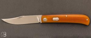    Couteau " Slipjoint" pliant fait main par Thierry Chevron - Micarta Westinhouse et RWL-34