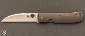 Couteau " Swayback " par SPYDERCO - Titane et lame en CTS-XHP