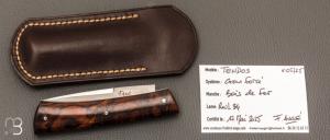  Couteau " Tendos  " custom par Frédéric Augé - Bois de fer et RWL-34