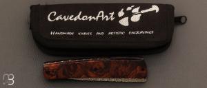 Couteau " Tiburon Mini Ironwood  " par Carlo Cavedon - CavedonArt