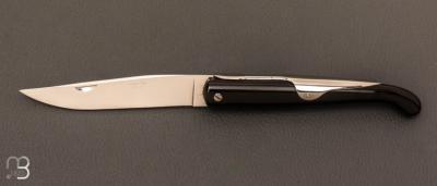  Couteau " Yatagan 12cm Courty " par J. Mongin - Corne noire 