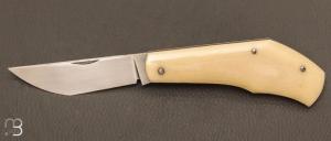  Couteau " slipjoint  " par Honor Vilain - Acier 100c6 et micarta 