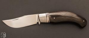   Couteau  " slipjoint  " par Honor Vilain - RWL34 et fibre de carbone