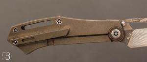  Couteau " DAO frame lock " custom par Torpen Knives - Jérôme Hovaere - Titane et Damax™