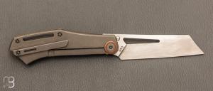  Couteau " DAO frame lock " custom par Torpen Knives - Jérôme Hovaere - Titane et Damax™