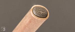  Dague " Kriss " de Jean Paul Sire - Bois de renne et Damas