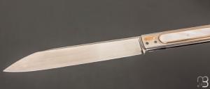 Couteau " Grande Chimère " pliant fait main par Bastien Toubhans - Atelier Beau Merle