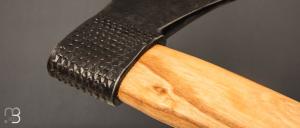  Hache Style « forestière » par Frederic Maschio - Rape / Tranchant C70  et manche en frêne