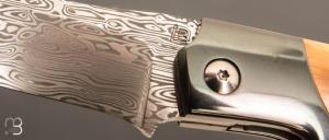   Couteau " Krypto  " de Rémi Lavialle - Lame de Feu - Mammouth et Damasteel