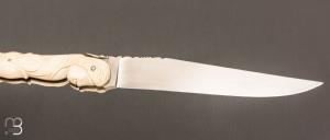   Couteau " Laguiole tête de femme " de collection par Isabelle et Pascal Graveline