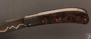   Couteau " Pilon "  custom de Anthony Brochier - Fatcarbon et lame San-Maï