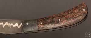   Couteau " Pilon "  custom de Anthony Brochier - Fatcarbon et lame San-Maï