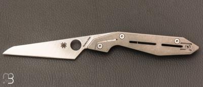   Couteau de poche Spyderco NAND C270TIP - Titane / Böhler M398 - Paul Alexander design