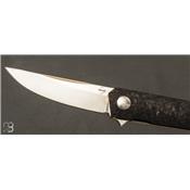  Couteau Böker Kwaiken Compact Flipper Marble Carbon - 01BO231