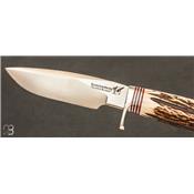 Couteau droit Black Jack Modèle 125 - Bois de cerf