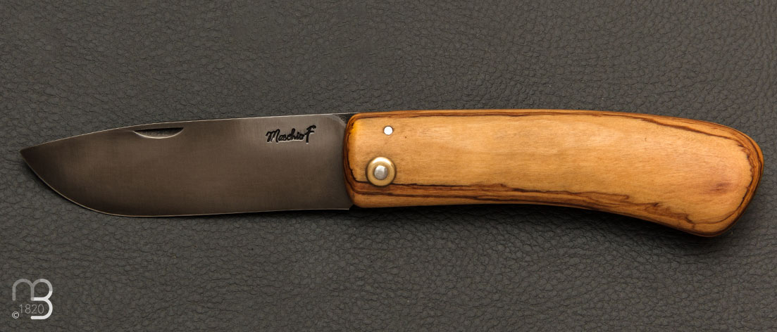 Couteau de poche Le Dodu olivier par Frédéric Maschio